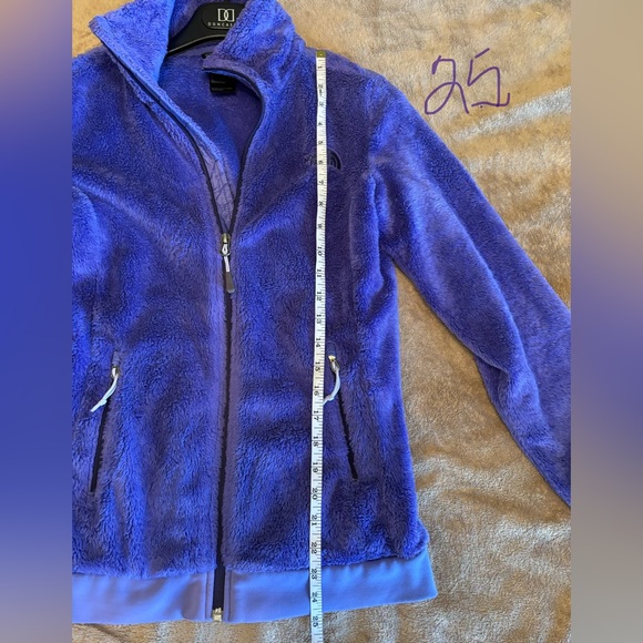 The North Face Purple Fuzzy Full-Zip Jacket Size XS - Picture 5 of 9